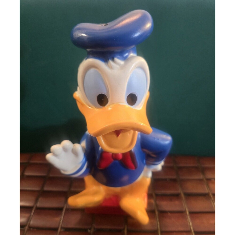 Donald Duck 10.5" Coin Bank 1970's Walt Disney Productions Play Pal Plastics